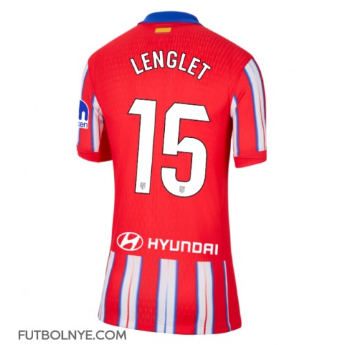 Camiseta Atletico Madrid Clement Lenglet #15 Primera Equipación para mujer 2024-25 manga corta